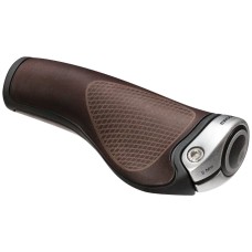 Грипсы Ergon GP1 BioLeder brown (silver clamps)