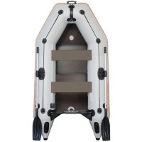 Надувная лодка Kolibri KM-260D Профи (светло-серая)