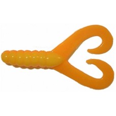 Силикон Big Bite Baits Twin Tail Grub 2" Orange/Yellow 10 шт