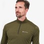 Термобелье Montane Dart Thermo Zip Neck, Kelp Green, S