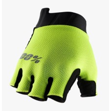 Велоперчатки Ride 100% EXCEEDA Gel Short Finger Glove [Fluo Yellow], M (9)