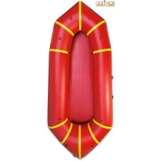 Надувной пакрафт Ладья ЛП-245 Каяк Базовый красный с желтым - Туристический пакрафт