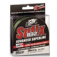Шнур Sufix 832 BRAID 135 m 0.13 mm 8.2 kg 8 lb Low-Vis Green