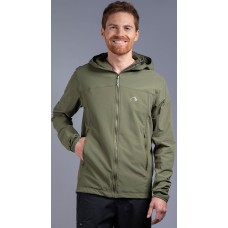 Трекинговая мужская куртка Soft Shell Tatonka Cesi M's Hooded Jacket, Olive, L