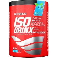 Изотонический напиток NUTREND Isodrinx 420g. голубая малина (с кофеином)