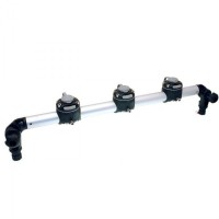 Тарга FASTEN 610 мм із трьома замками з чорною трубою (Gr610-3)