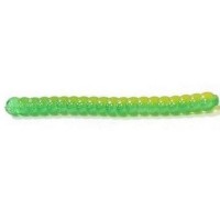 Силикон Big Bite Baits Trout Worm 1" Green/Yellow 10 шт (1838.01.67)