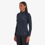 Термобелье Montane Female Dart Thermo Zip Neck, Black, M