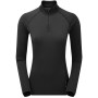 Термобелье Montane Female Dart Thermo Zip Neck, Black, M