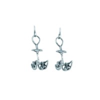 Серьги Rock Empire Antiqued Silver Cams