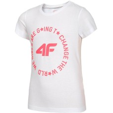 Футболка 4F BIG LOGO GIRLS цвет: белый