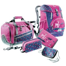 Набор Deuter OneTwoSet - Hopper цвет 5018 magenta deer (3830116 OneTwo; 80261 Hopper; 3890215 Chest Wallet; 3890416 Pencil Pouch; 2890315 Pencil box)