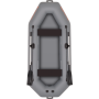 Надувная лодка Kolibri K-280Т (темно-серая)