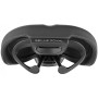 Седло Selle Royal SCIENTIA R1 Relaxed, 3D skingel, обивка Black gummy/Black mokka, 289х169мм, 479г, рейлы сталь + Curva suspension, unisex, чёрное