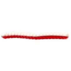 Силикон Big Bite Baits Trout Worm 1" Red /White 10 шт (1838.01.68)