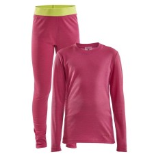 Термобельё Craft Core Warm Baselayer Set Junior 738645 FAME/SCREAM 98/104(р)