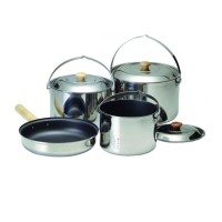 Набір туристичного посуду Kovea KK8CW0301 Family Stainless Deluxe XL
