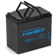 Гелевий акумулятор Haibo 45Ah 12V 13,3 кг (GE12V45Ah H)