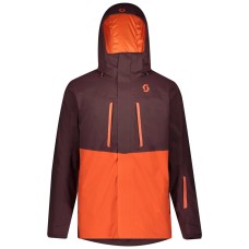 Куртка горнолыжная Scott ULTIMATE DRX red fudge/orange pumpkin - M