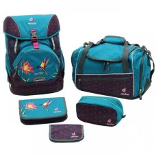 Набор Deuter OneTwoSet - Hopper цвет 3044 forest dino (3830116 OneTwo; 80261 Hopper; 3890215 Chest Wallet; 3890416 Pencil Pouch; 2890315 Pencil box)