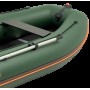Надувная лодка Колибри КМ-360ДСЛ (Kolibri KM-360DSL) моторная килевая фанерный пайол, зелёная
