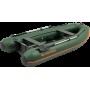 Надувний човен Колібрі КМ-360ДСЛ (Kolibri KM-360DSL) моторний кільовий фанерний пайол, зелений