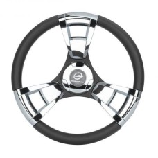 Рульове колесо GM глянсовий срібний 350 мм (GM-EP-W3001)