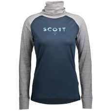 Термокофта Scott W DEFINED MERINO light grey melange/dark blue - XS