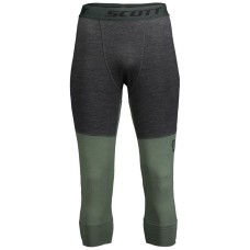 Термоштаны Scott DEFINED MERINO dark grey melange-frost green - M