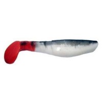 Віброхвіст Manns Predator 3 чорний спін \ червоний хвіст, W білий М-066-BB-RT-W