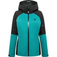 Женская горнолыжная теплая мембранная куртка Black Diamond W Boundary Line Insulated Jacket (Sea Pine/Black, S)