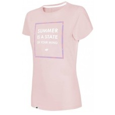 Футболка 4F SUMMER IS A STATE цвет: корал