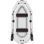 Новий надувний човен Kolibri K-280СТ: легкий та стильний в світло-сірому кольорі