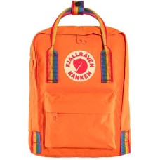 Рюкзак Fjallraven Kanken Rainbow Mini Burnt Orange/Rainbow Pattern