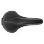 Седло Selle Royal SCIENTIA A3 Athletic, 3D skingel, обивка Black gummy/Black mokka, 289х159мм, 415г, рейлы сталь + Curva suspension, unisex, чёрное