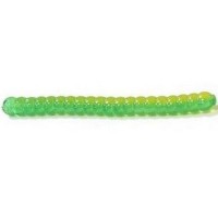 Силикон Big Bite Baits Trout Worm 2" Green/Yellow 10 шт (1838.01.40)