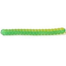 Силикон Big Bite Baits Trout Worm 2" Green/Yellow 10 шт (1838.01.40)