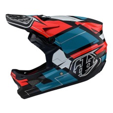 Шлем TLD D3 Fiberlite Helmet, Vertigo [BLUE / RED] S