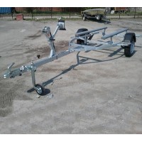 Прицеп Автотрейлер для транспортировки ПВХ лодок до 4.8 м с трапом (60х40) Стандарт