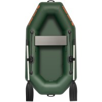 Надувная лодка Колибри К-190 (Kolibri K-190) гребная без настила, зелёная