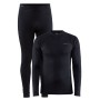 Термобельё Craft Core Warm Baselayer Set Men 999000 BLACK муж. S(р)