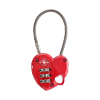 Брелок-замок Munkees TSA Combi Lock Heart