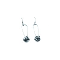 Серьги Rock Empire Antiqued Silver Rope Knots