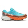 Кроссовки Merrell AGILITY PEAK 5 GTX atoll/cloud - 37 - синий/оранжевый