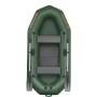 Компактна надувна лодка Kolibri K-270Т (зелений) - відмінний вибір для активного відпочинку!