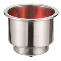 Стаканоутримувач AAA нержавіюча сталь з LED підсвічуванням червоним 54099-02RD