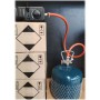 Шланг-комплект (перехідник з газового балона/шланг/затискачі) для портативних газових плит та обігрівачів