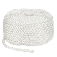 Веревка Polyester 3 strand rope 6 мм 30 м белая