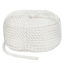 Веревка Polyester 3 strand rope 8 мм 30 м белая