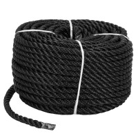 Веревка Polyester 3 strand rope 8 мм 30 м черная